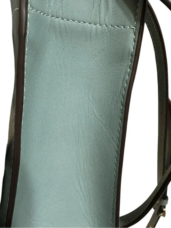 COACH Mini Cashin Tote in Sage Glovetanned Leather - Picture 8 of 11